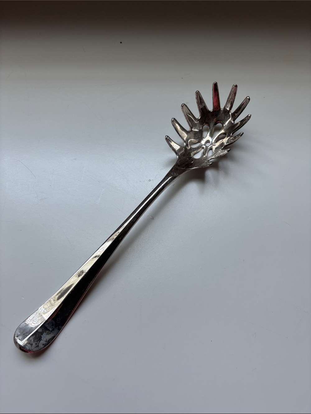 Pasta server  - VTG silver plated 1980s by Gotham